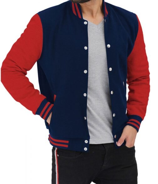 Varsity Baseball Button Up Jacket - Image 11