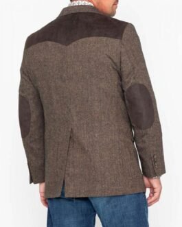 Cowboy Button Patched Western Sport Blazer