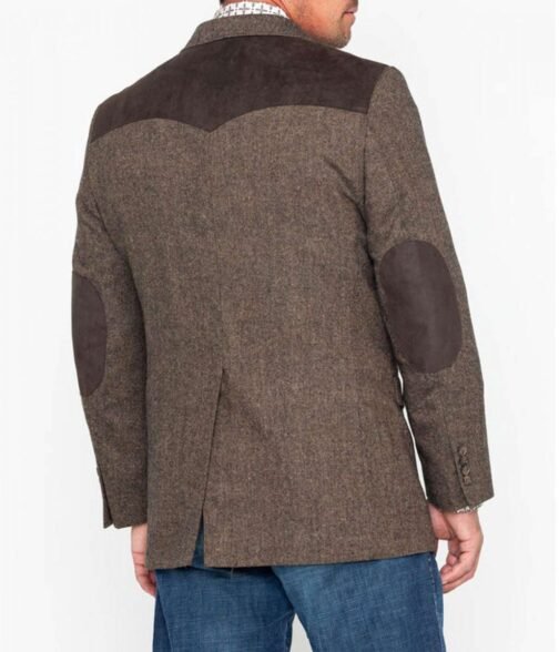 Cowboy Button Patched Western Sport Blazer - Image 2