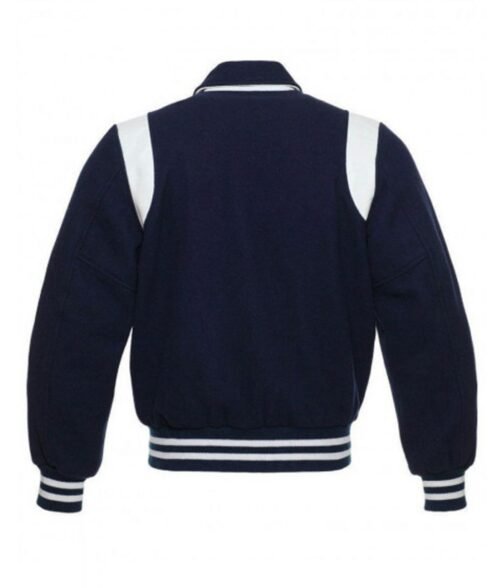 Byron Collar Letterman Varsity Baseball Jacket - Image 9