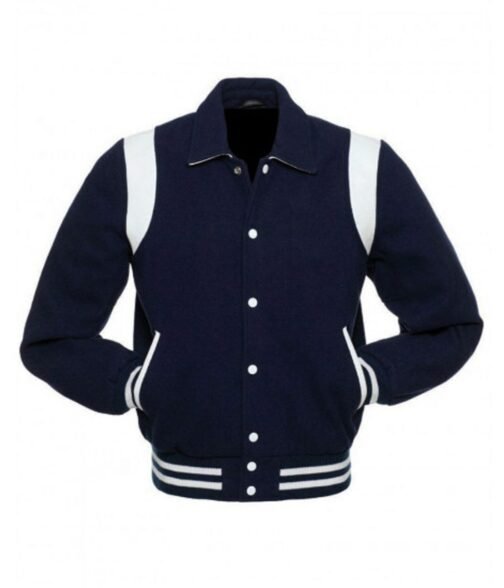 Byron Collar Letterman Varsity Baseball Jacket - Image 4