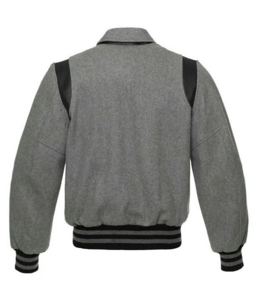 Byron Collar Letterman Varsity Baseball Jacket - Image 7