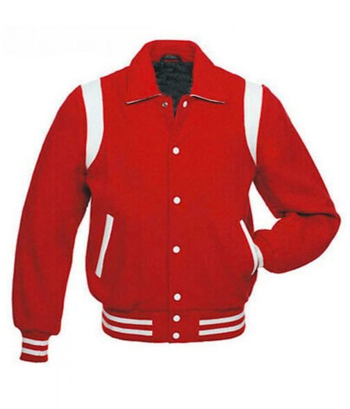 Byron Collar Letterman Varsity Baseball Jacket