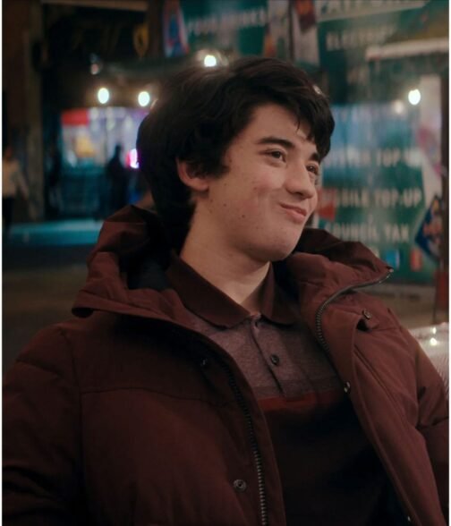 I Used to Be Famous Byron Konizi Maroon Puffer Jacket - Image 10
