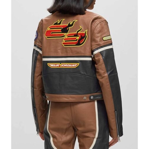 Cactus Air Jordan Leather Jacket - Image 4