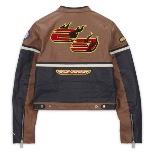 Cactus Air Jordan Leather Jacket - Image 2