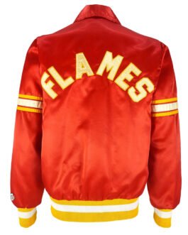 Calgary Flames 1980’s Red Satin Jacket