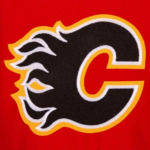 Calgary Flames Red Domestic Varsity Jacket - Image 4