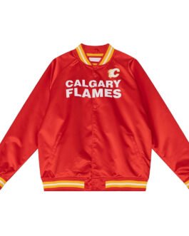 Calgary Flames Red Lightweight Satin Jacket