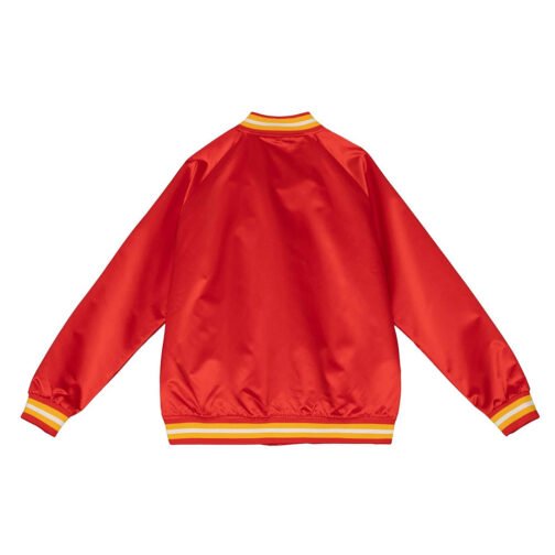 Calgary Flames Red Lightweight Satin Jacket - Image 2