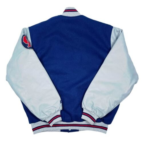 California Angels Blue and Gray Varsity Jacket - Image 2