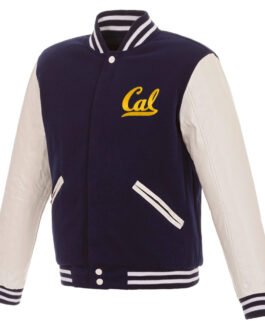 Navy/White California Golden Bears Varsity Jacket