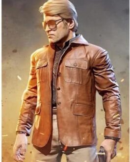 Russell Adler Call of Duty Black Ops Brown Leather Blazer