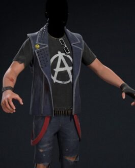 The Punk Rocker Call of Duty Blue Denim Vest