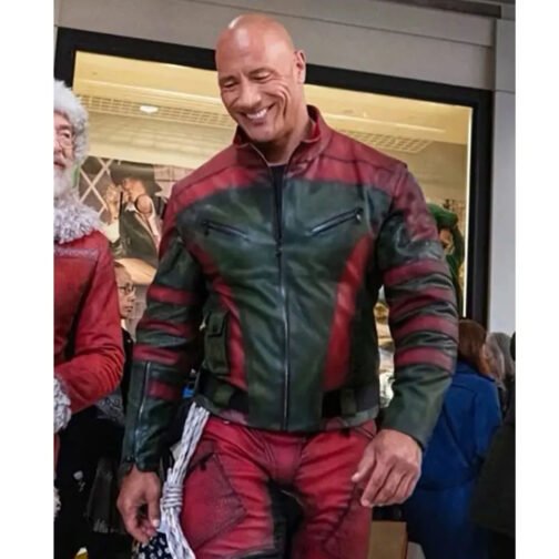 Dwayne Johnson Red One Leather Jacket - Image 5