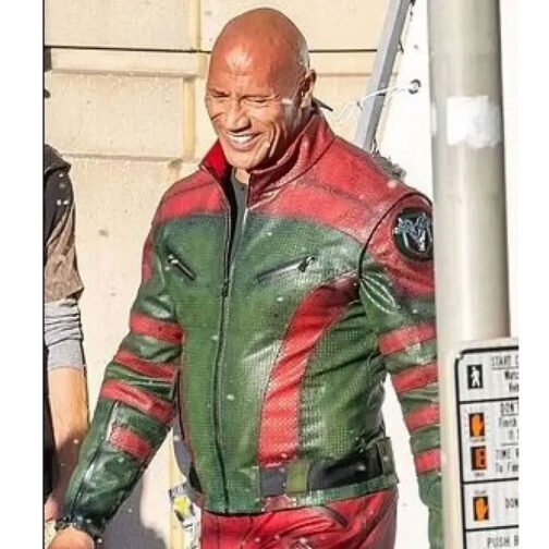 Dwayne Johnson Red One Leather Jacket - Image 7