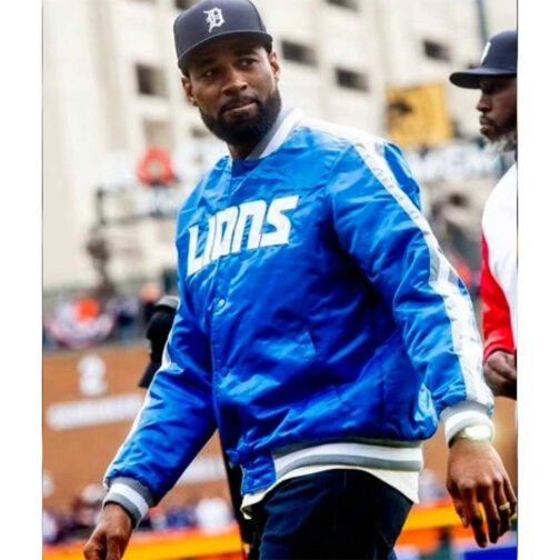 Calvin Johnson Detroit Lions Jacket - Image 5