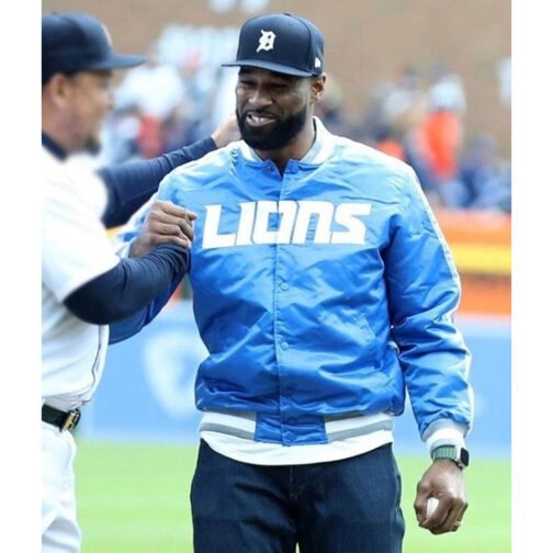 Calvin Johnson Detroit Lions Jacket - Image 2