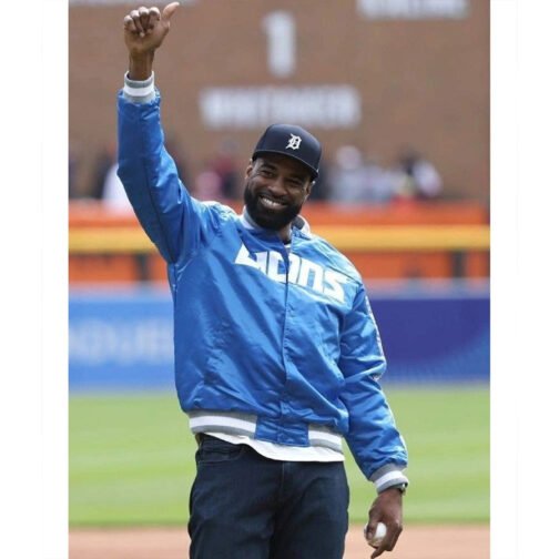 Calvin Johnson Detroit Lions Jacket - Image 6