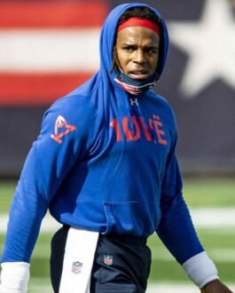 Cam Newton Love Fleece Blue Hoodie