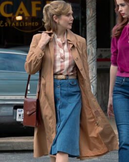 Love & Death Elizabeth Olsen Coat