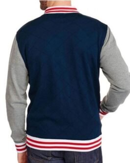 Captain America Blue and Grey Bomber Jacket