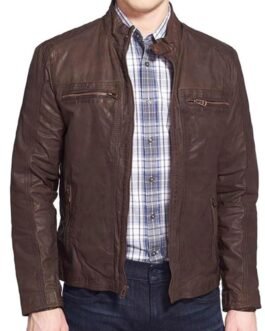 Chris Evans Captain America Civil War Brown Leather Jacket