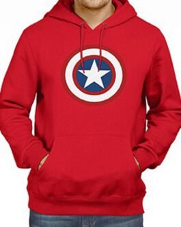 Captain America Shield Pullover Fleece Hoodie