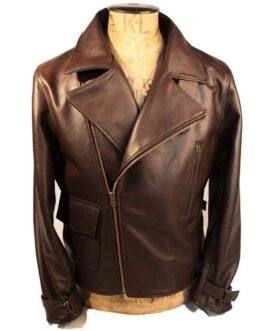 Chris Evans Captain America The First Avenger Brown Leather Jacket