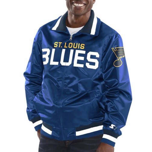 Captain II St. Louis Blues Satin Jacket - Image 4