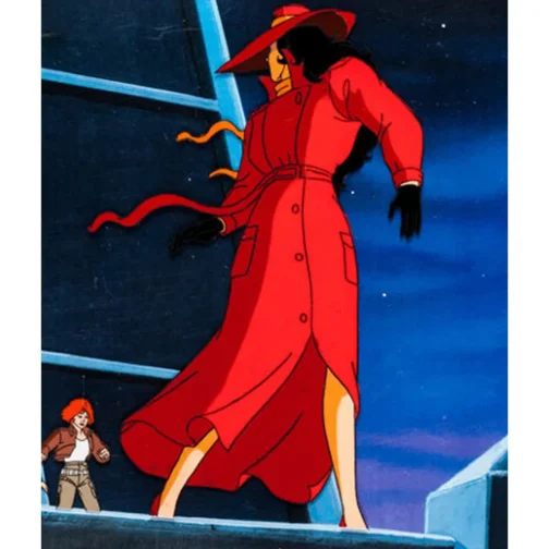 Where on Earth Is Carmen Sandiego Wool Red Coat - Image 6