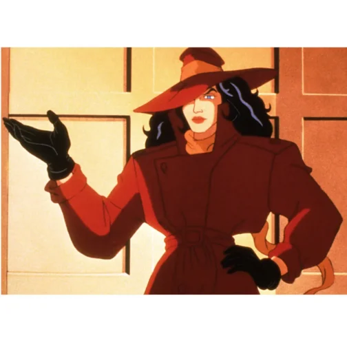 Where on Earth Is Carmen Sandiego Wool Red Coat - Image 7