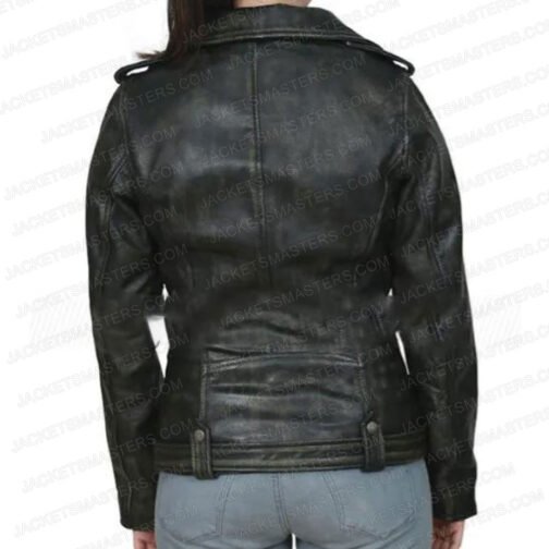 Captain Marvel Brie Larson Black Leather Jacket - Image 3
