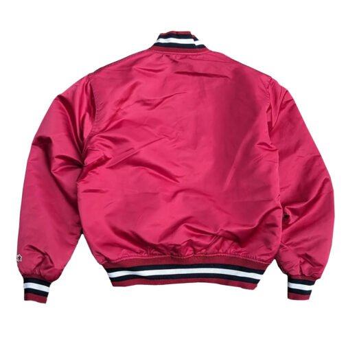 Carolina Gamecocks Bomber Burgundy Satin Jacket - Image 2