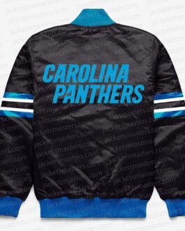 Carolina Panthers Button Down Black Jacket