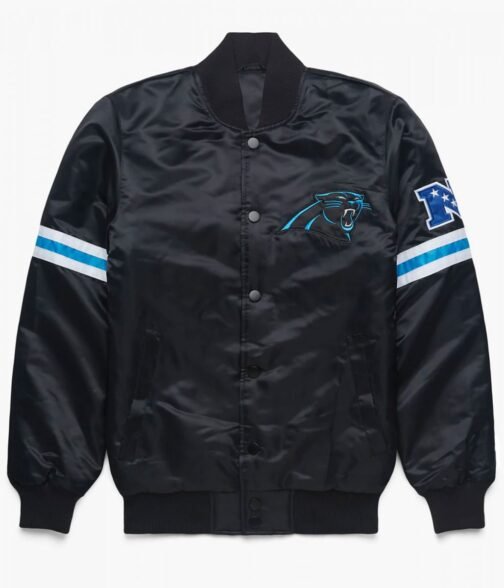 Carolina Panthers Black Satin Jacket
