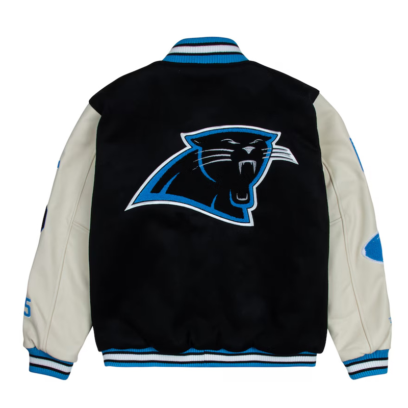 Carolina Panthers Two States One Team Letterman Jacket - Image 2