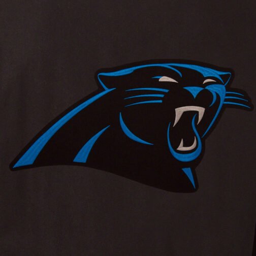 Letterman Carolina Panthers Black Wool/Leather Jacket - Image 5