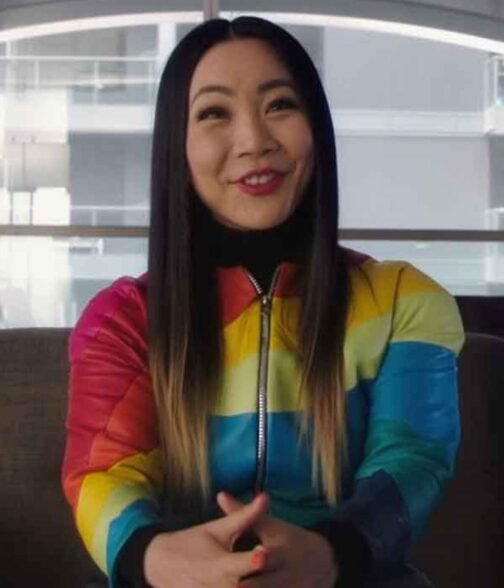 Carrie Bates The Flash Season 07 Color Block Jacket - Image 2