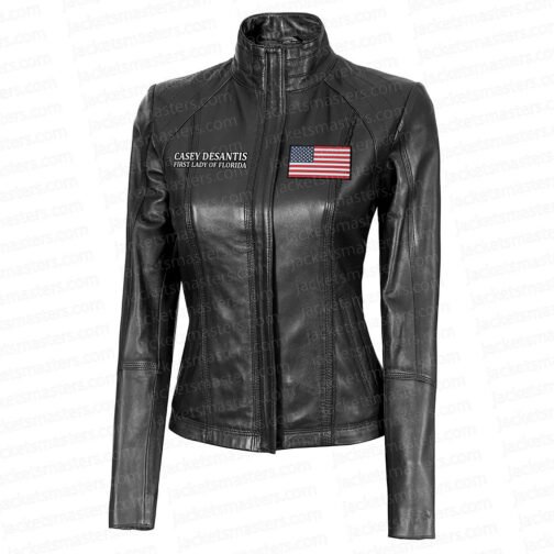 Where Woke Goes to Die Casey Desantis Leather Jacket - Image 4