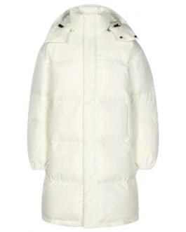 The Flight Attendant S02 Kaley Cuoco White Puffer Coat