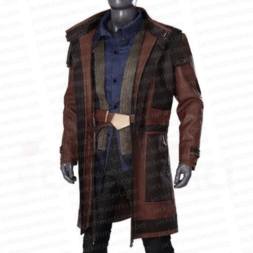 Andor Diego Luna Leather Coat - Image 4