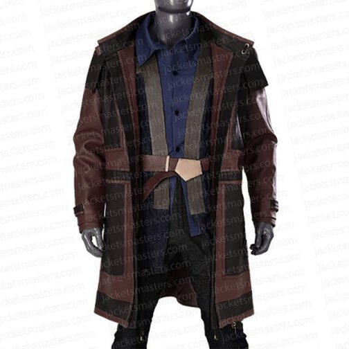 Andor Diego Luna Leather Coat