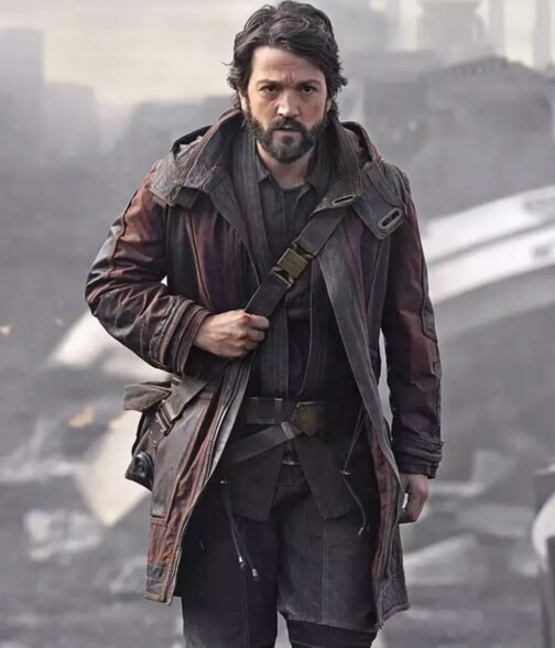 Andor Diego Luna Leather Coat - Image 2