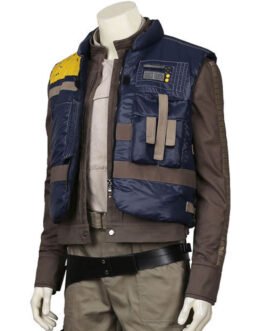 Captain Cassian Andor Star Wars Rogue One Blue Vest