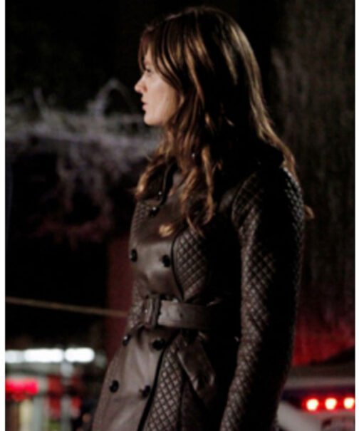 Castle Kate Beckett Double Breasted Leather Coat - Image 3