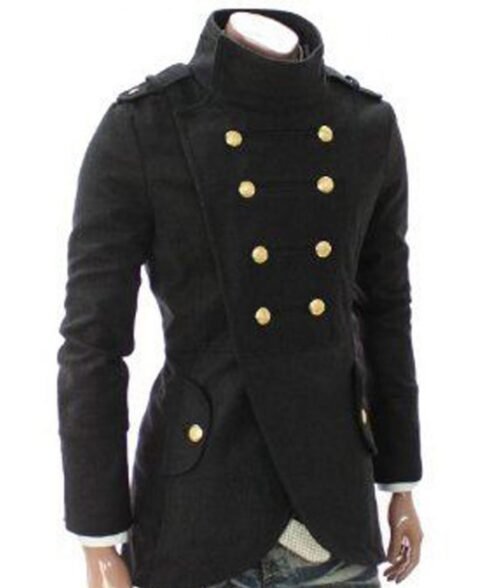 Captains Casual Double Breasted Half Coat - Image 2