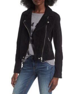 Queens of Mystery Julie Graham Black Suede Jacket