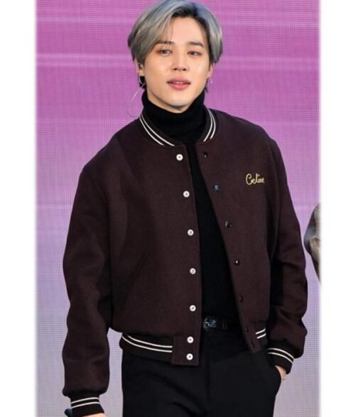 Celine Jimin Dynamite BTS Teddy Bomber Jacket - Image 3