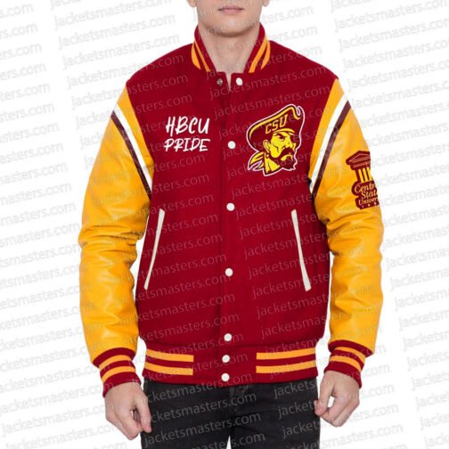 Central State University Burgundy and Gold Varsity Jacket
